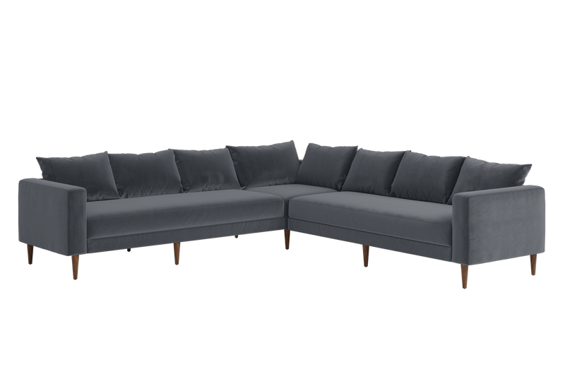 The Essential Corner Sectional (7 Seat) in Recycled Velvet