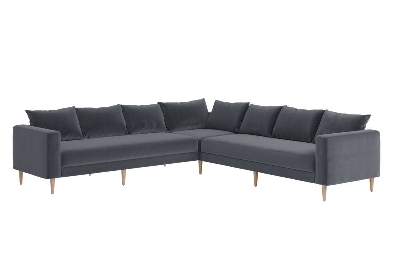 The Essential Corner Sectional (7 Seat) in Recycled Velvet