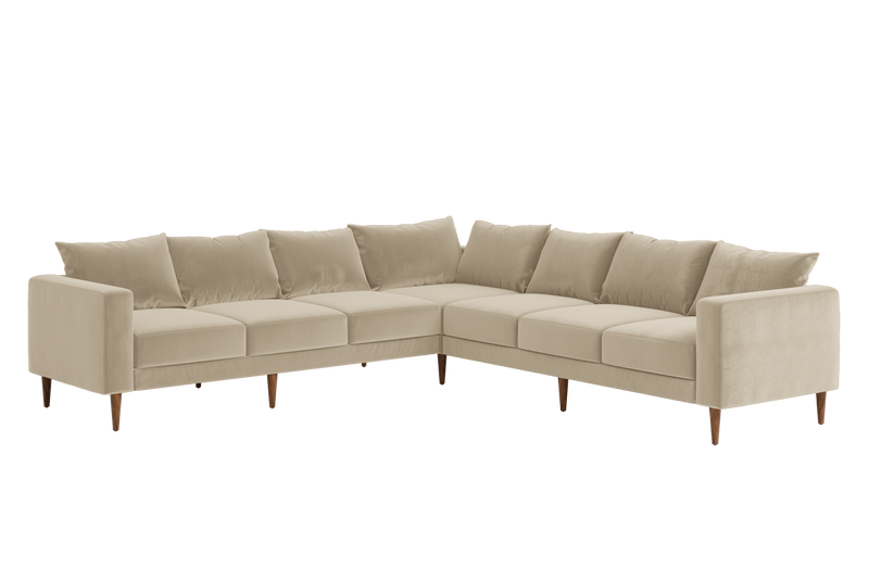 The Essential Corner Sectional (7 Seat) in Recycled Velvet