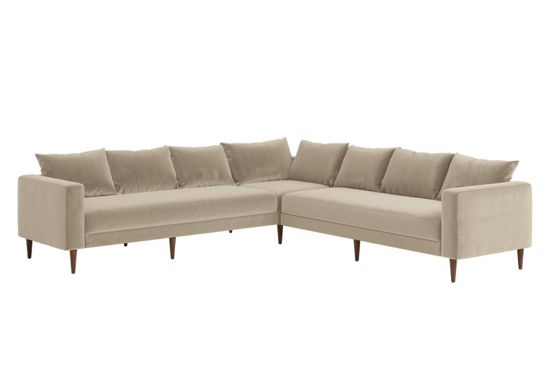 The Essential Corner Sectional (7 Seat) in Recycled Velvet