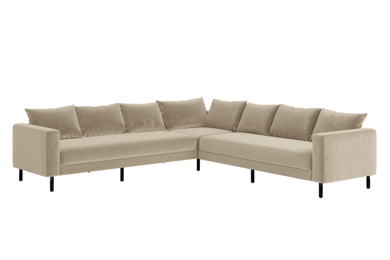 The Essential Corner Sectional (7 Seat) in Recycled Velvet