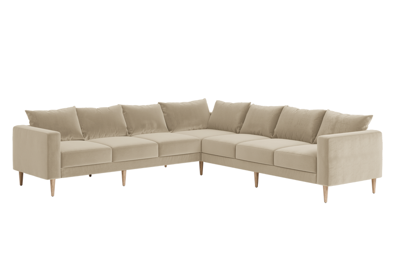 The Essential Corner Sectional (7 Seat) in Recycled Velvet