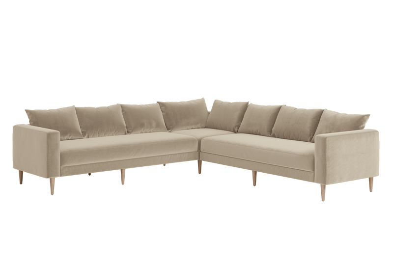 The Essential Corner Sectional (7 Seat) in Recycled Velvet
