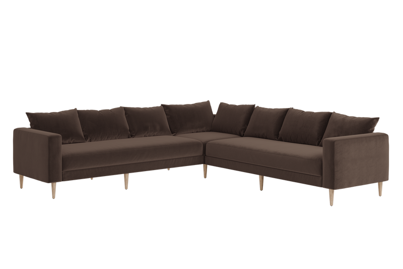 The Essential Corner Sectional (7 Seat) in Recycled Velvet
