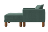 The Essential Loveseat Sectional in Recycled Velvet