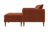 The Essential Loveseat Sectional in Recycled Velvet