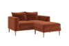 The Essential Loveseat Sectional in Recycled Velvet