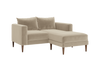 The Essential Loveseat Sectional in Recycled Velvet