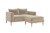 The Essential Loveseat Sectional in Recycled Velvet