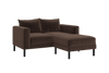 The Essential Loveseat Sectional in Recycled Velvet