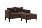 The Essential Loveseat Sectional in Recycled Velvet