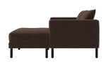 The Essential Loveseat Sectional in Recycled Velvet