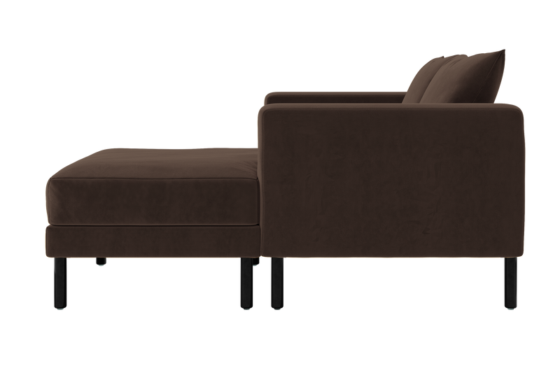 The Essential Loveseat Sectional in Recycled Velvet