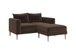 The Essential Loveseat Sectional in Recycled Velvet