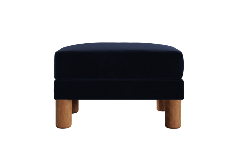 The Essential Ottoman in Recycled Velvet