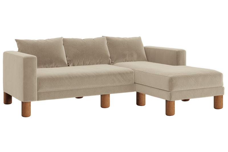 The Essential Sectional in Recycled Velvet