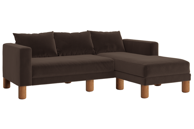 The Essential Sectional in Recycled Velvet