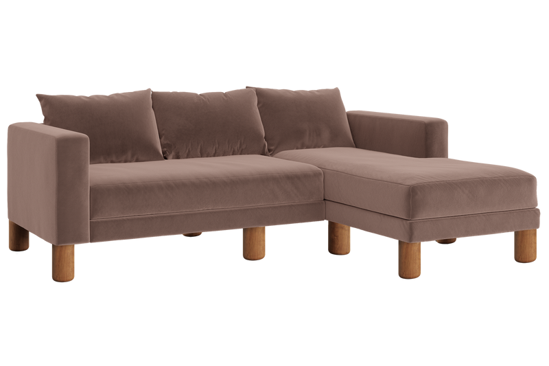 The Essential Sectional in Recycled Velvet