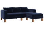 The Essential Sectional in Recycled Velvet