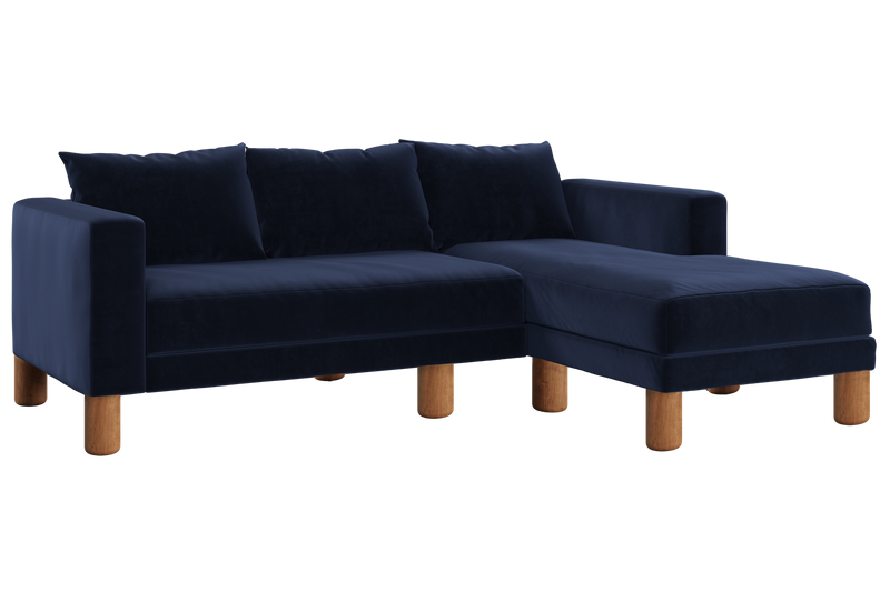 The Essential Sectional in Recycled Velvet