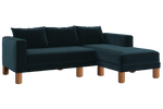 The Essential Sectional in Recycled Velvet