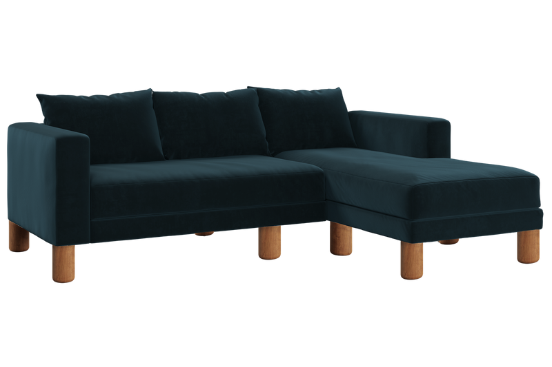 The Essential Sectional in Recycled Velvet