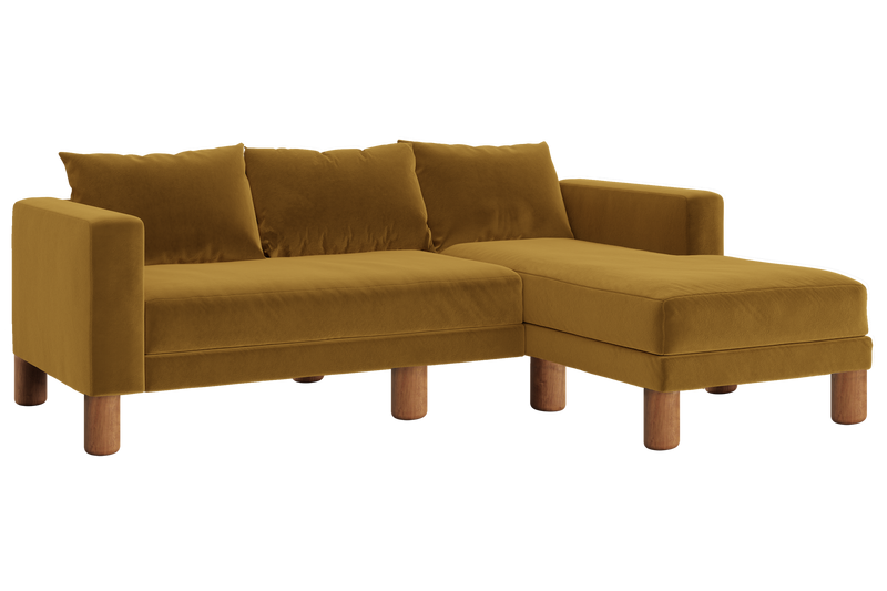 The Essential Sectional in Recycled Velvet