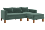 The Essential Sectional in Recycled Velvet