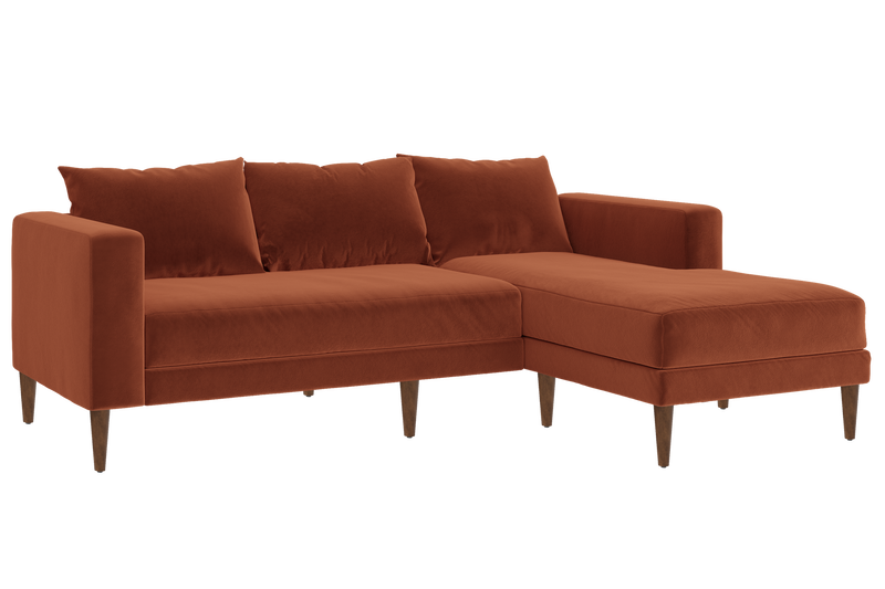 The Essential Sectional in Recycled Velvet
