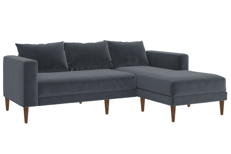 The Essential Sectional in Recycled Velvet