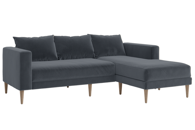 The Essential Sectional in Recycled Velvet