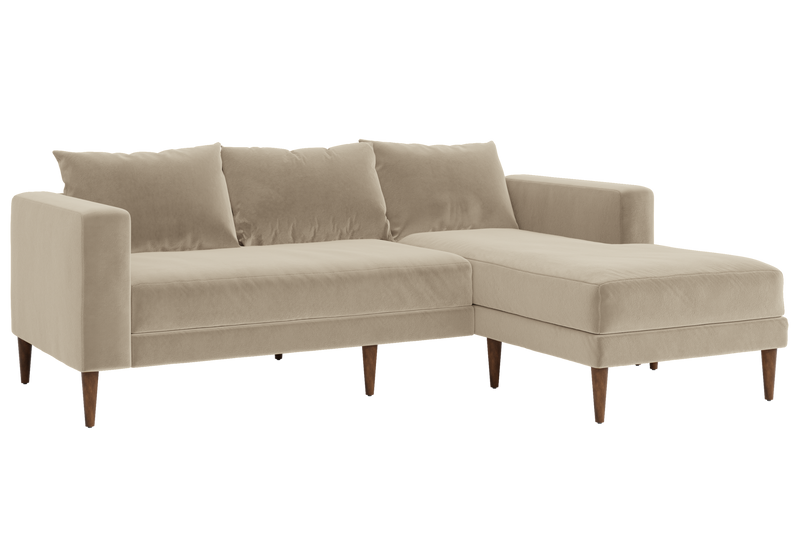 The Essential Sectional in Recycled Velvet