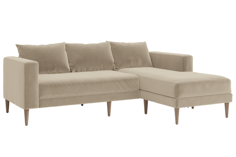 The Essential Sectional in Recycled Velvet