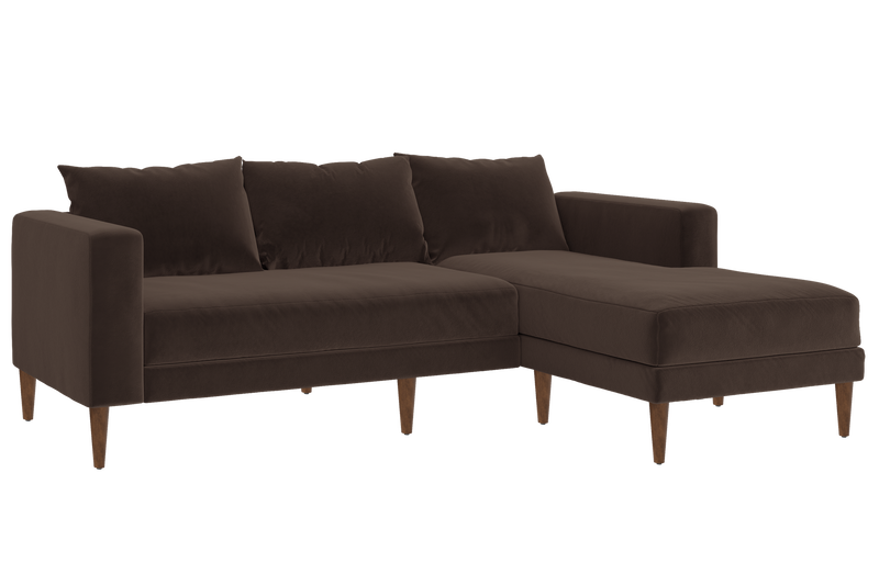 The Essential Sectional in Recycled Velvet