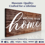 Welcome To Our Home Sign V