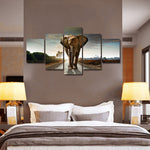 Walking Lone Elephant Wall Art
