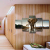 Walking Lone Elephant Wall Art