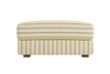 The Elevate Ottoman in a Striped Hemp Blend