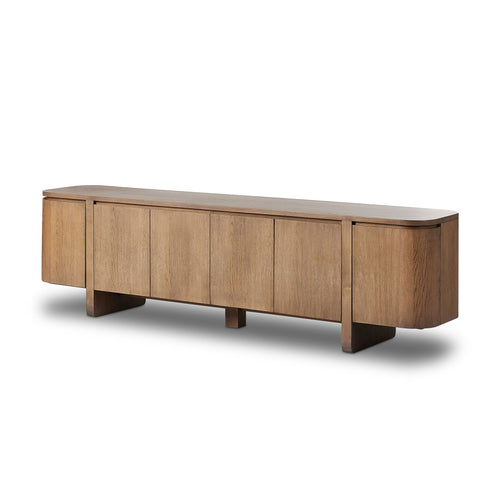 Elle Tawny Oak Media Console | shipping 9/21/2025