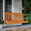 Keystone Amish Co. 4 Foot York Red Cedar Porch Swing, Unfinished
