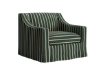 The Evergreen Chair in a Striped Hemp Blend