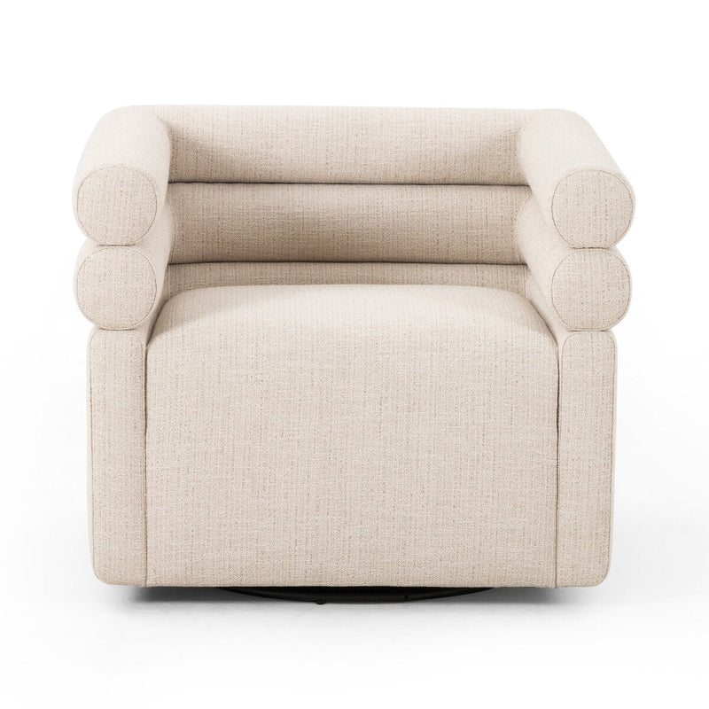 Evie Hampton Cream Swivel Chair | ready to ship!