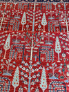 Handwoven Soumak Multicolor Wool Area Rug – 8’ x 10’