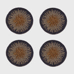 Ombre coasters, indigo