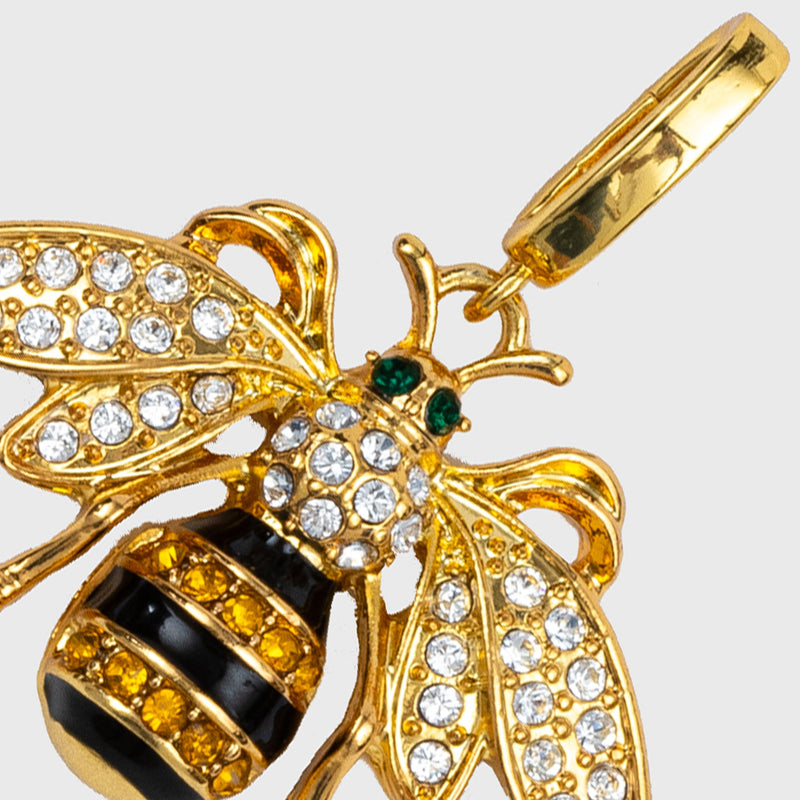 Stripey bee charm