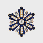 Starburst brooch, lapis lazuli