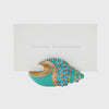 Jeweled shell placecard holders, set of two