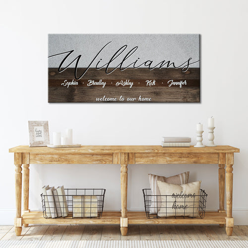 Family Welcome Sign