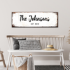 Rustic Family Name Sign