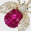 Sparkle bee hanging ornament, fuchsia